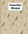 Composition Notebook: Cute Goats Gifts Cartoon themed Wide Ruled Paperback For Girls Boys Kids Teens For Taking notes & Ideas - Perfect as G Cover Image