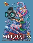 MERMAIDS Stained Glass Color By Number By Color Number, Sunlife Drawing Cover Image