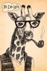 To-Do List Notebook Hipster Giraffe 1: 101 Pages of To Do Lists For You To Organize Your Life and Track What You Accomplish, Handy Compact Easy To Car By Bullet Journal Notebook Cover Image