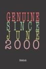 Genuine Since June 2000: Notebook Cover Image