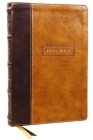 KJV Holy Bible with Apocrypha and 73,000 Center-Column Cross References, Brown Leathersoft, Red Letter, Comfort Print (Thumb Indexed): King James Vers By Thomas Nelson Cover Image