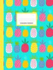Composition Book: Wide Ruled Notebook Pineapples Fruity Pattern Design Cover By Lark Designs Cover Image