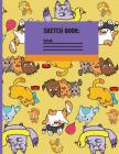 Sketchbook: Funny playful cats pattern Sketch paper for kids to draw, and sketch in .120 pages (8.5 x 11 Inch). By Creative Line Publishing Cover Image