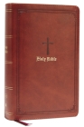 KJV Holy Bible: Large Print Single-Column with 43,000 End-Of-Verse Cross References, Brown Leathersoft, Personal Size, Red Letter, Comfort Print: King By Thomas Nelson Cover Image