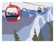 Rocky Mountain Gondola Art Print 11x14 Cover Image