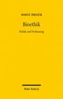 Bioethik: Politik Und Verfassung By Horst Dreier Cover Image