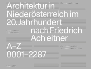 Architektur in Niederösterreich Im 20. Jahrhundert Nach Friedrich Achleitner Cover Image