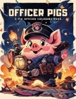Officer Pigs: A Pig Officer Coloring Book: Embark on a Colorful Journey with 50 Adorable Illustrations and Inspiring Quotes By Globee Color Cover Image