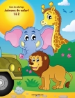 Livre de coloriage Animaux du safari 1 & 2 Cover Image