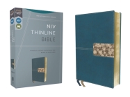 Niv, Thinline Bible, Leathersoft, Teal, Red Letter, Comfort Print By Zondervan Cover Image
