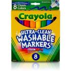 Crayola Classic Kid's Markers, Broad Point, Assorted, 8/Pack (58-7808) By Crayola (Other) Cover Image