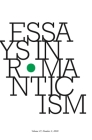 Essays in Romanticism, Volume 27.2 2020 By Alan Vardy (Editor) Cover Image
