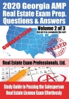 2020 Georgia AMP Real Estate Exam Prep Questions and Answers: Study Guide to Passing the Salesperson Real Estate License Exam Effortlessly [Volume 2 o Cover Image