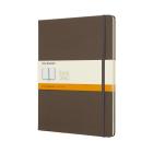 Moleskine Classic Notebook, Extra Large, Ruled, Brown Earth, Hard Cover (7.5 x 9.75) By Moleskine Cover Image
