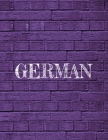 1 Subject Notebook - German: 8.5 x 11 Composition Notebook For Easy Organization And Note Taking - 120 College Ruled Numbered Pages - Table of Cont By Color Coded Notebooks Cover Image
