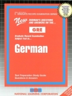 GERMAN: Passbooks Study Guide (Graduate Record Examination Series (GRE)) By National Learning Corporation Cover Image