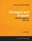 Fantasia and Fugues - BWV 561 BWV 537 BWV 542 - For Solo Organ By Johann Sebastian Bach Cover Image