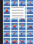 Composition Book 100 Sheet/200 Pages 8.5 X 11 In.-College Ruled Colorful Sports: Gymnastics Volleyball Tennis Soccer Sailing Wresting Boxing Swimming By Goddess Book Press Cover Image