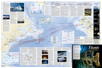 National Geographic Titanic Wall Map - Laminated (39 X 26 In) (National Geographic Reference Map) By National Geographic Maps Cover Image