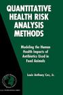 Quantitative Health Risk Analysis Methods: Modeling the Human Health Impacts of Antibiotics Used in Food Animals By Louis Anthony Cox Jr Cover Image