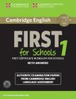 Cambridge English First 1 for Schools for Revised Exam from 2015 Student's Book Pack (Student's Book with Answers and Audio CDs (2)): Authentic Examin (Fce Practice Tests) By Various (Other) Cover Image
