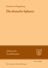 Die Deutsche Sphaera (Altdeutsche Textbibliothek #90) Cover Image