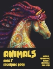 Animals - Adult Coloring Book - Impala, Groundhog, Rabbit, Crocodile, and more By Lilly Colouring Books Cover Image