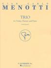 Trio: Score and Parts for Violin, Clarinet and Piano By Gian Carlo Menotti (Composer) Cover Image