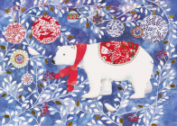 Festive Polar Bear Deluxe Boxed Holiday Cards  Cover Image