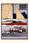 Vintage Journal Munich Rowing Regatta Poster, Germany By Found Image Press (Producer) Cover Image