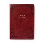 KJV Super Giant Print Reference Bible, Burgundy LeatherTouch, Indexed Cover Image