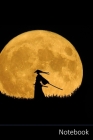 Notebook: Samurai, Silhouette Kunst, Einziger Krieger, Mond Notizbuch / persönliches Tagebuch / Schreibheft / Logbuch / Planer / By Notizbuch A5 Liniert Geschenkideen Cover Image