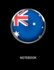 Notebook. Australia Flag Cover. Composition Notebook. College Ruled. 8.5 x 11. 120 Pages. Cover Image