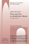 Wort Und Ton in Christlicher Musik: Ausgewählte Schriften Cover Image