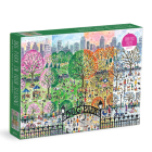 Michael Storrings Dog Park in Four Seasons 1000 Piece Puzzle Cover Image