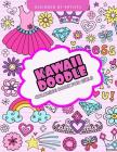 Kawaii Doodle coloring book for girls Cover Image