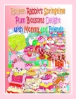 Rolleen Rabbit's Springtime Plum Blossoms Delight with Mommy and Friends Cover Image