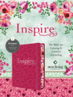 Inspire Bible NLT (Hardcover Leatherlike, Pink Peony, Filament Enabled): The Bible for Coloring & Creative Journaling Cover Image