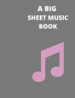 A Big Sheet Music Book: large 8.5 by 11 inch notebook 120 pages By Cannonbooks Cover Image