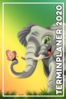 Terminplaner 2020: Jahresplaner von September 2019 bis Dezember 2020 mit Elefant - Planer mit 174 Seiten in weiß im Format A5 mit glänzen By Elefanten Kalender Cover Image