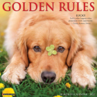 Golden Rules 2022 Wall Calendar (Golden Retriever Dogs, Dog Breed) Cover Image