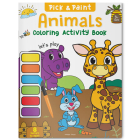Animals: Pick and Paint Coloring Activity Book By Wonder House Books Cover Image