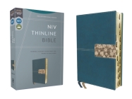 Niv, Thinline Bible, Leathersoft, Teal, Red Letter, Thumb Indexed, Comfort Print By Zondervan Cover Image
