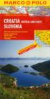 Croatia/Slovenia Marco Polo Map (Marco Polo Maps) By Marco Polo Travel Publishing Cover Image