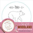 Embroidery Transfers Woodland By Inc Peter Pauper Press (Created by) Cover Image