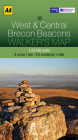 Walker's Map West & Central Brecon Beacons By AA Publishing Cover Image