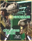Dinosaur Coloring Book: & Activity, 85 Pages, Fun and Giant Dinosaur Illustrations, Amazing Gift for Adults, Boys and Girls of All Ages to Rel Cover Image