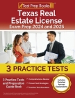 Texas Real Estate License Exam Prep 2023 and 2024: 3 Practice Tests and Preparation Guide Book [Includes Detailed Answer Explanations] By Joshua Rueda Cover Image