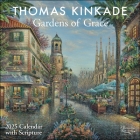 Thomas Kinkade Gardens of Grace with Scripture 2025 Wall Calendar Cover Image