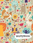 Sketchbook: Fox Owl Bear Animal Fun Framed Drawing Paper Notebook By Sparks Sketches Cover Image